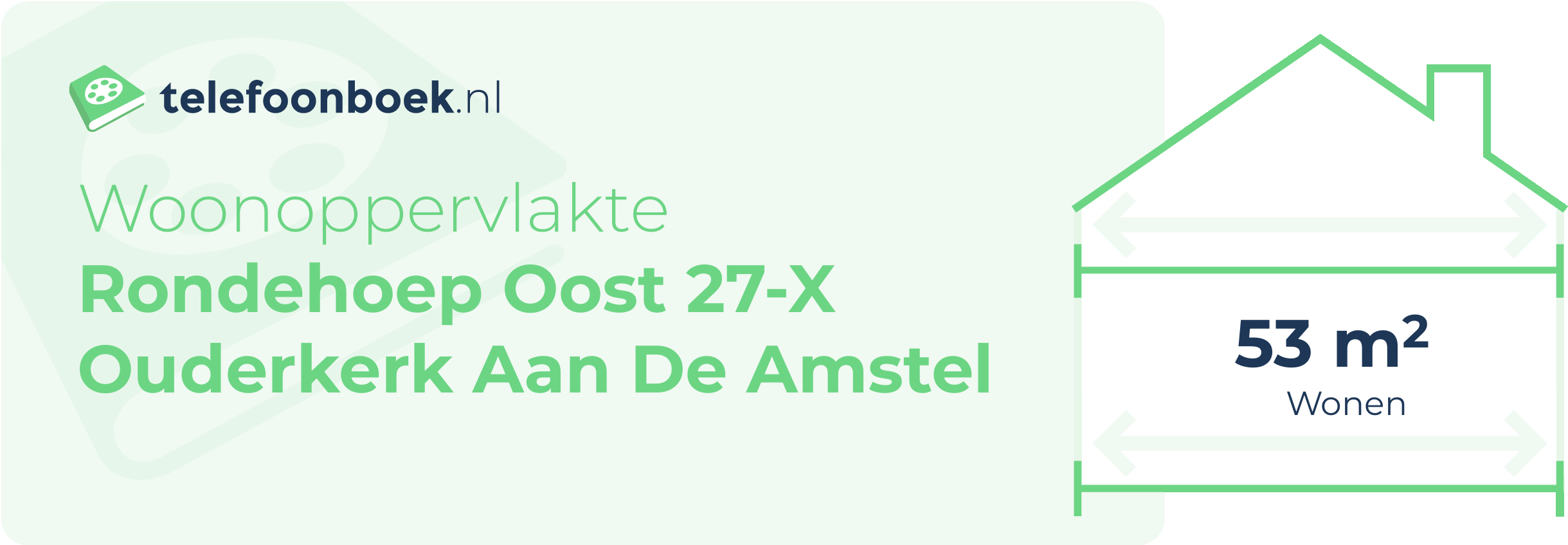 Woonoppervlakte Rondehoep Oost 27-X Ouderkerk Aan De Amstel