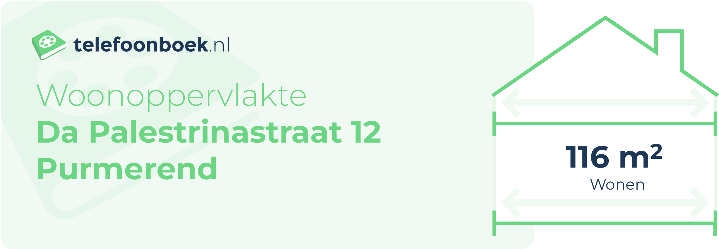 Woonoppervlakte Da Palestrinastraat 12 Purmerend