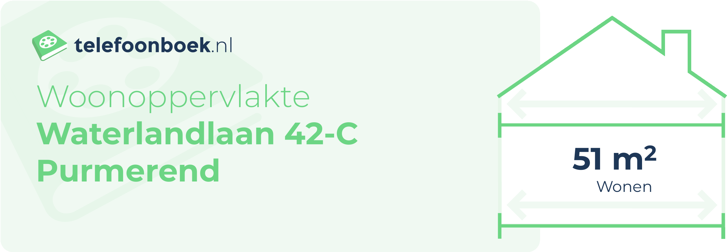 Woonoppervlakte Waterlandlaan 42-C Purmerend