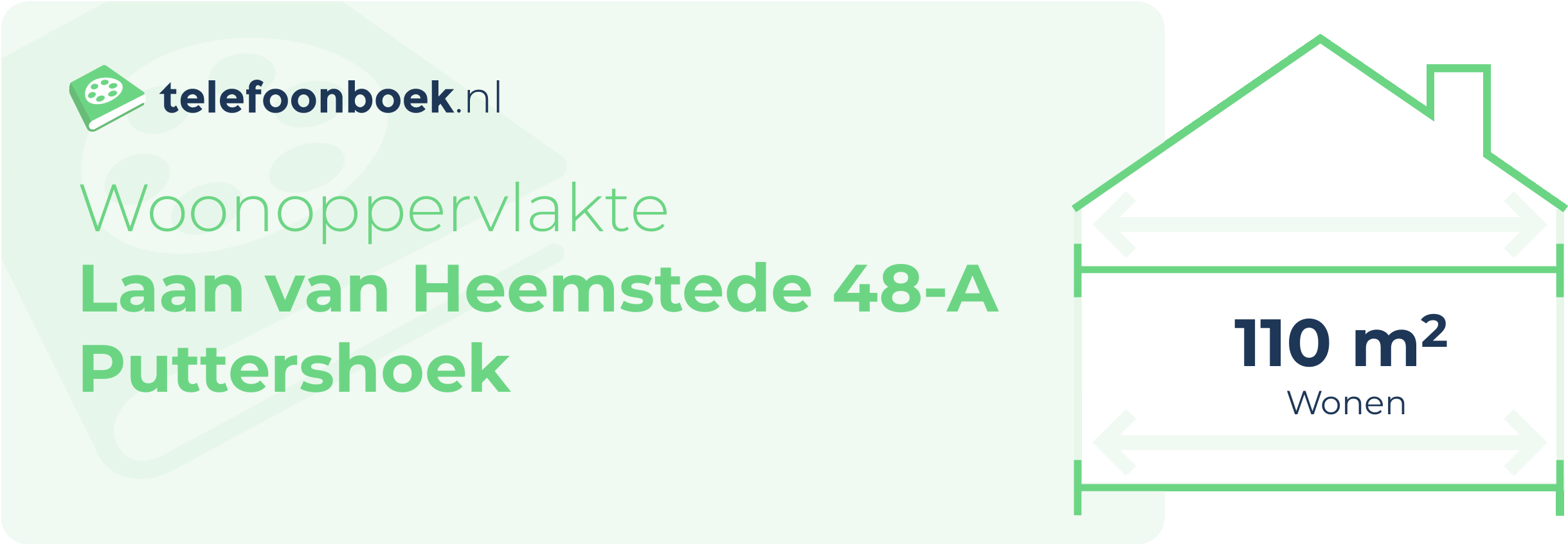 Woonoppervlakte Laan Van Heemstede 48-A Puttershoek