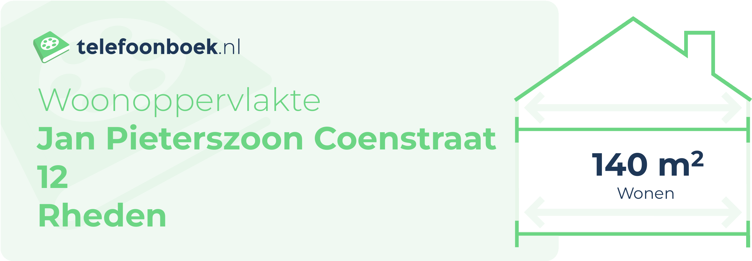 Woonoppervlakte Jan Pieterszoon Coenstraat 12 Rheden