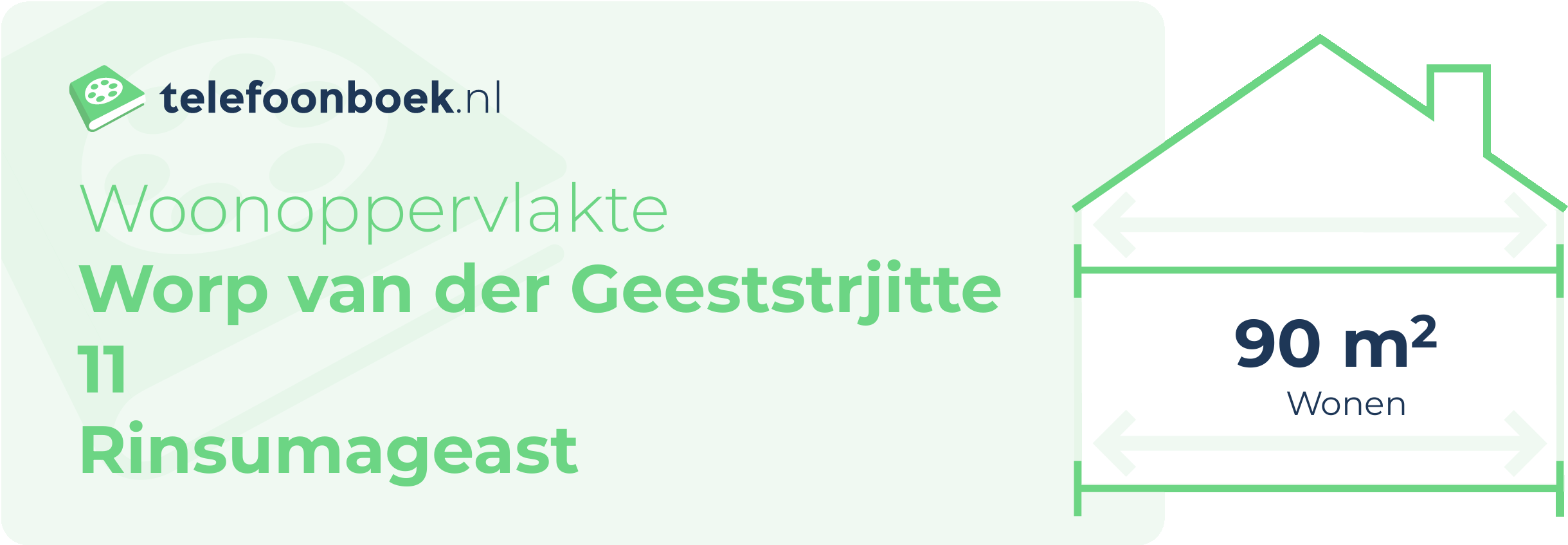 Woonoppervlakte Worp Van Der Geeststrjitte 11 Rinsumageast