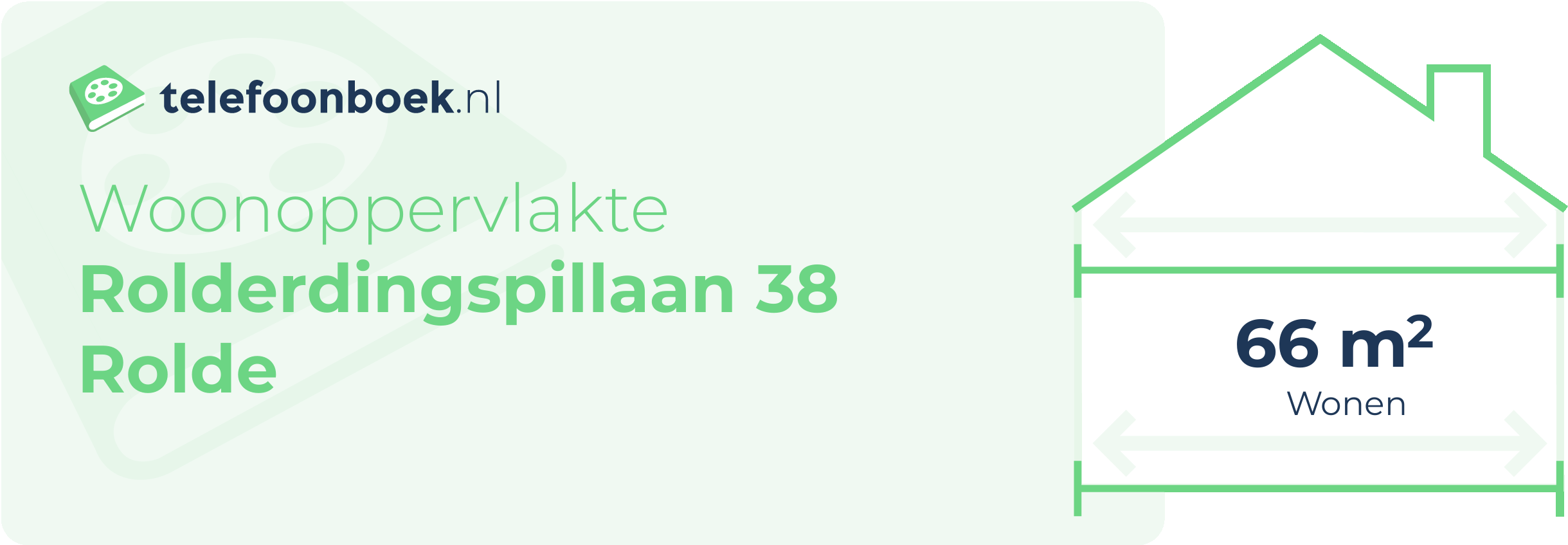 Woonoppervlakte Rolderdingspillaan 38 Rolde