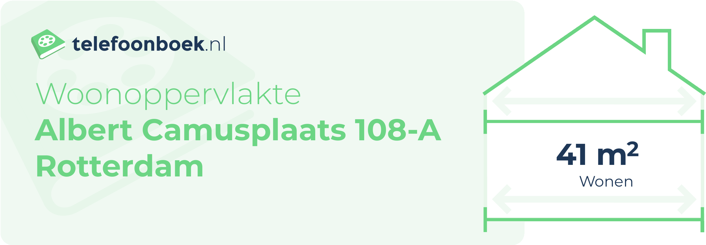 Woonoppervlakte Albert Camusplaats 108-A Rotterdam