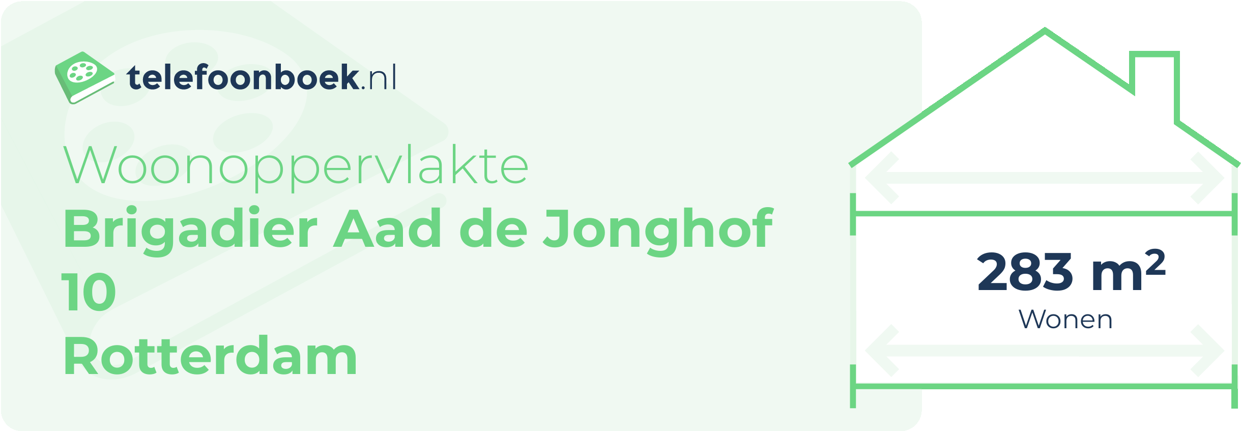 Woonoppervlakte Brigadier Aad De Jonghof 10 Rotterdam