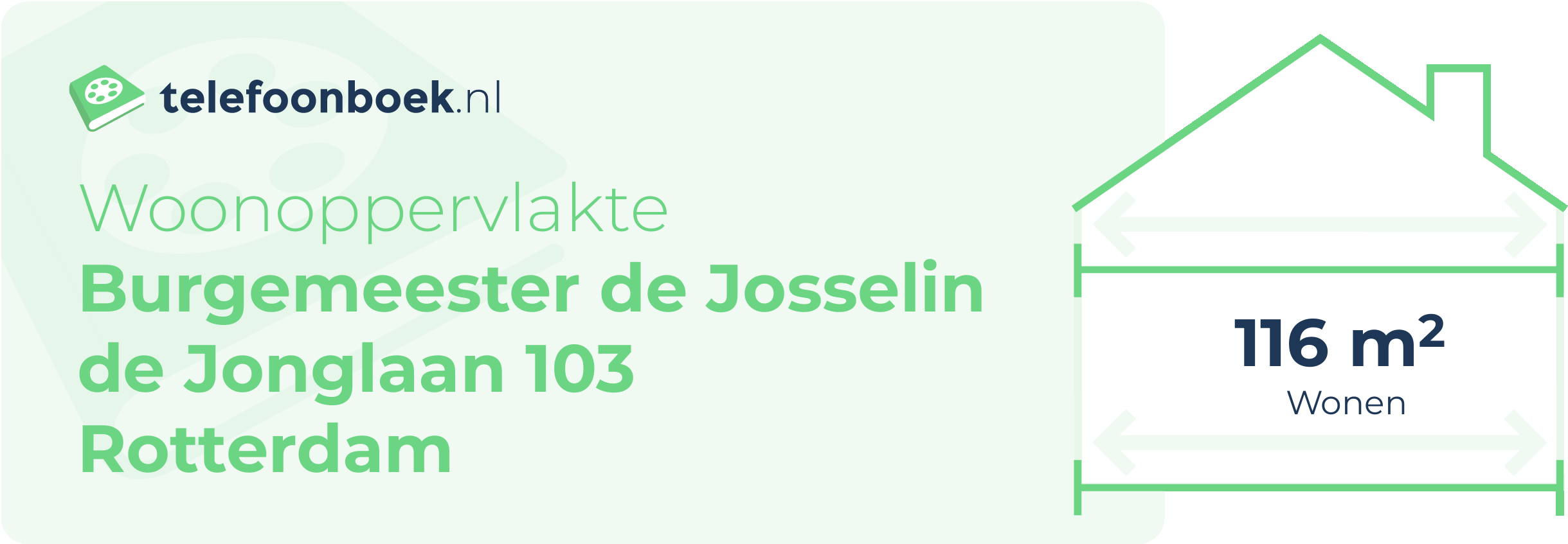 Woonoppervlakte Burgemeester De Josselin De Jonglaan 103 Rotterdam