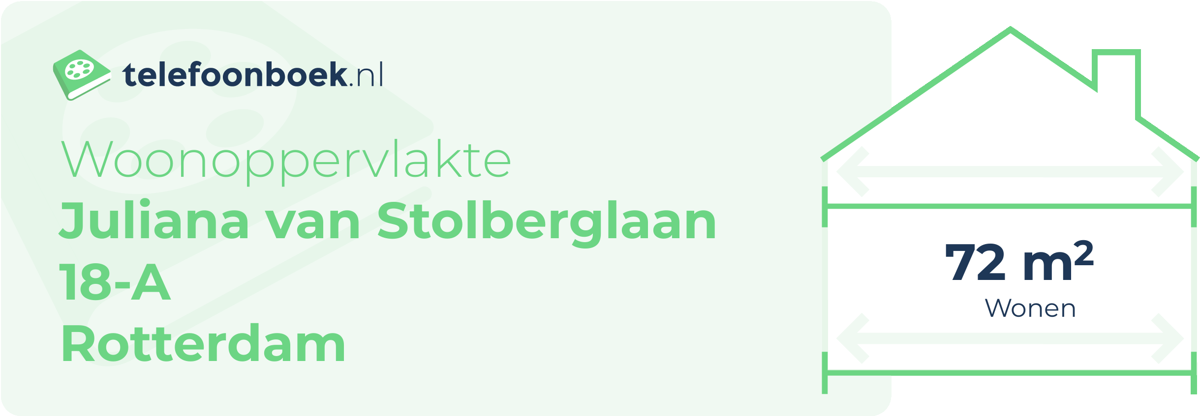 Woonoppervlakte Juliana Van Stolberglaan 18-A Rotterdam