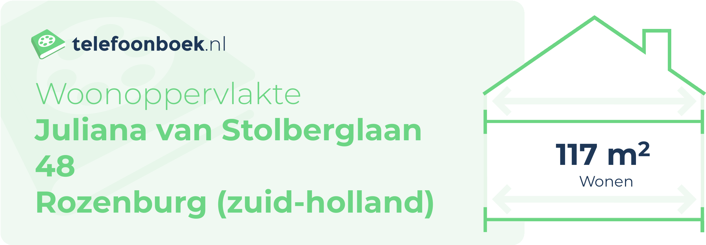 Woonoppervlakte Juliana Van Stolberglaan 48 Rozenburg (Zuid-Holland)