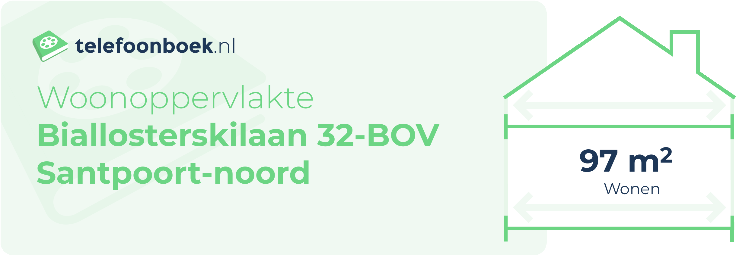 Woonoppervlakte Biallosterskilaan 32-BOV Santpoort-Noord