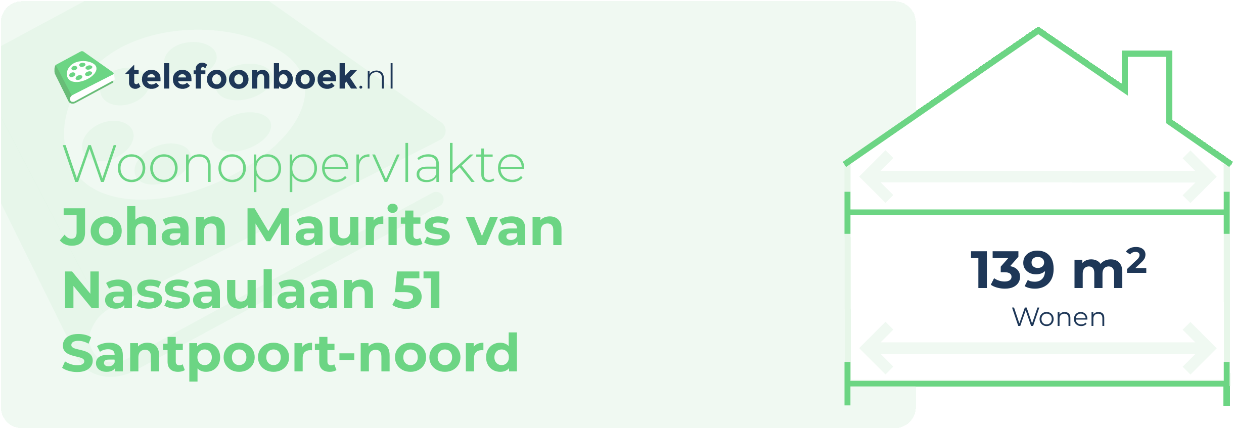 Woonoppervlakte Johan Maurits Van Nassaulaan 51 Santpoort-Noord