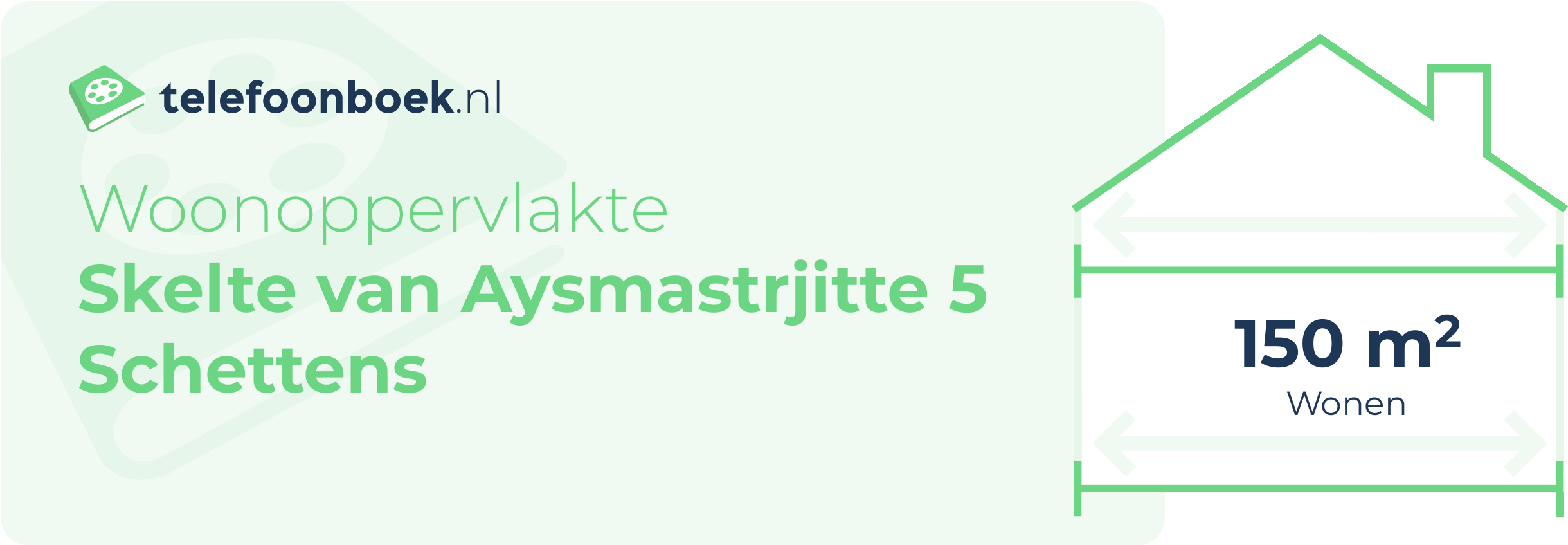 Woonoppervlakte Skelte Van Aysmastrjitte 5 Schettens