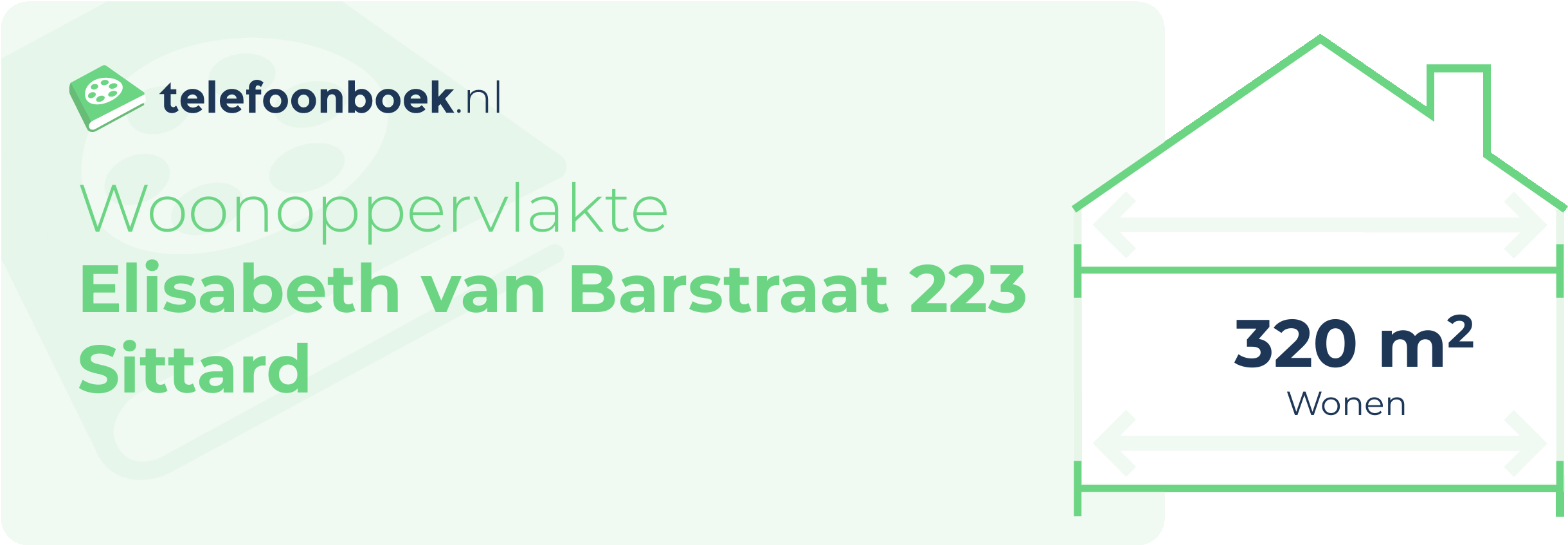 Woonoppervlakte Elisabeth Van Barstraat 223 Sittard