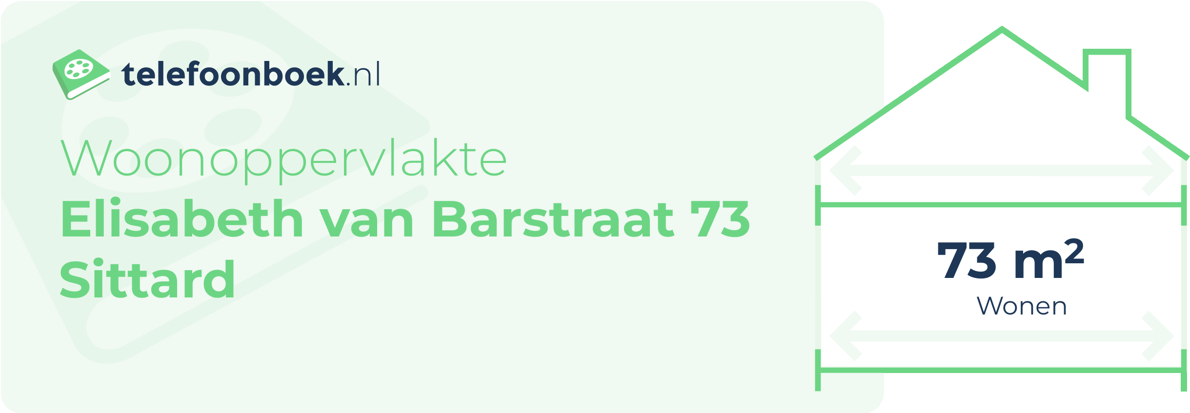 Woonoppervlakte Elisabeth Van Barstraat 73 Sittard