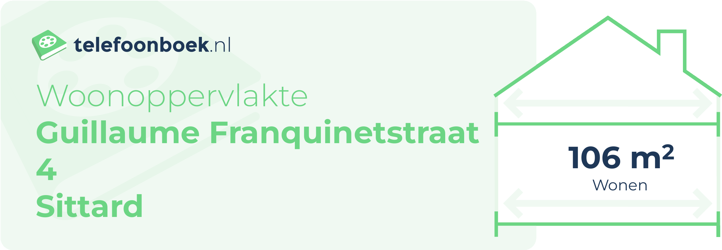 Woonoppervlakte Guillaume Franquinetstraat 4 Sittard