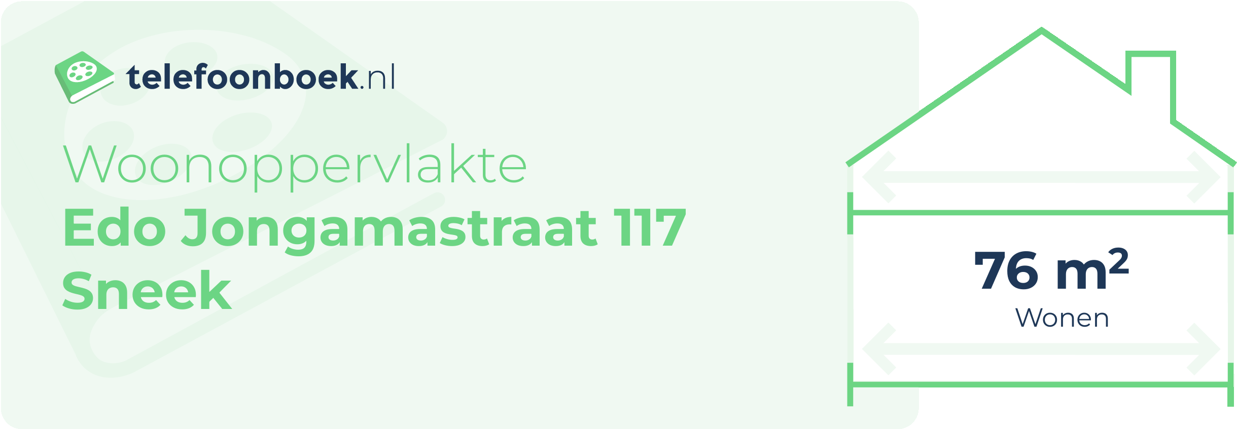 Woonoppervlakte Edo Jongamastraat 117 Sneek