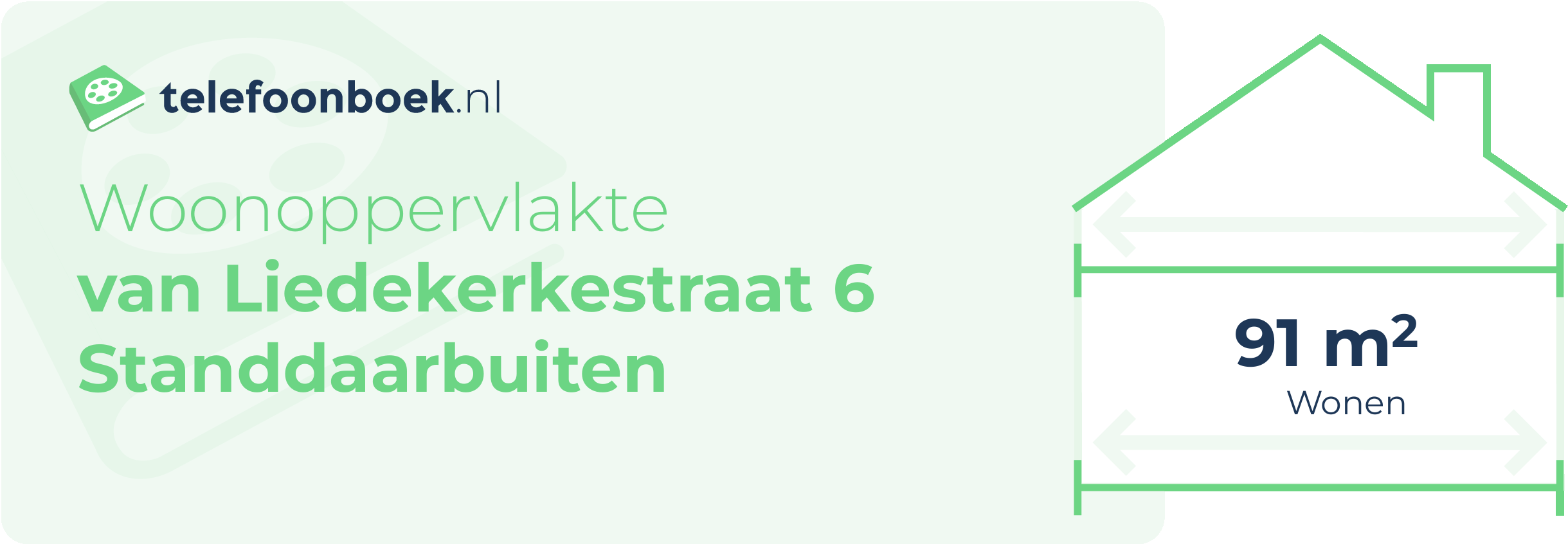 Woonoppervlakte Van Liedekerkestraat 6 Standdaarbuiten