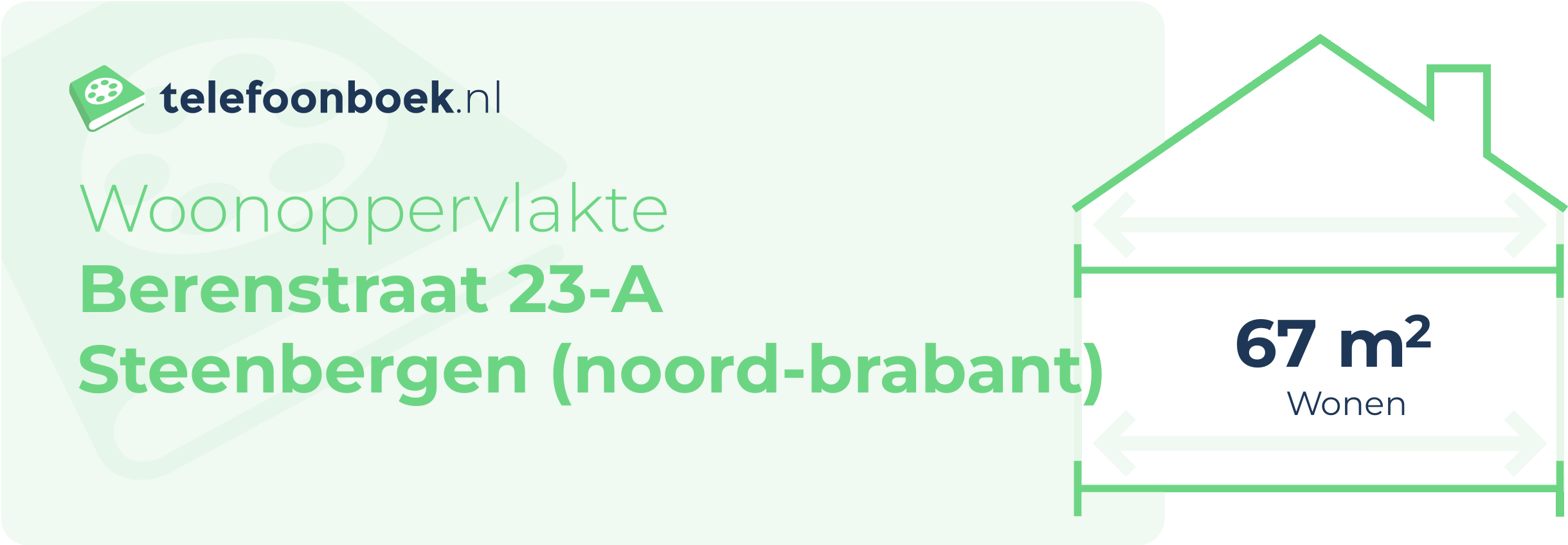 Woonoppervlakte Berenstraat 23-A Steenbergen (Noord-Brabant)