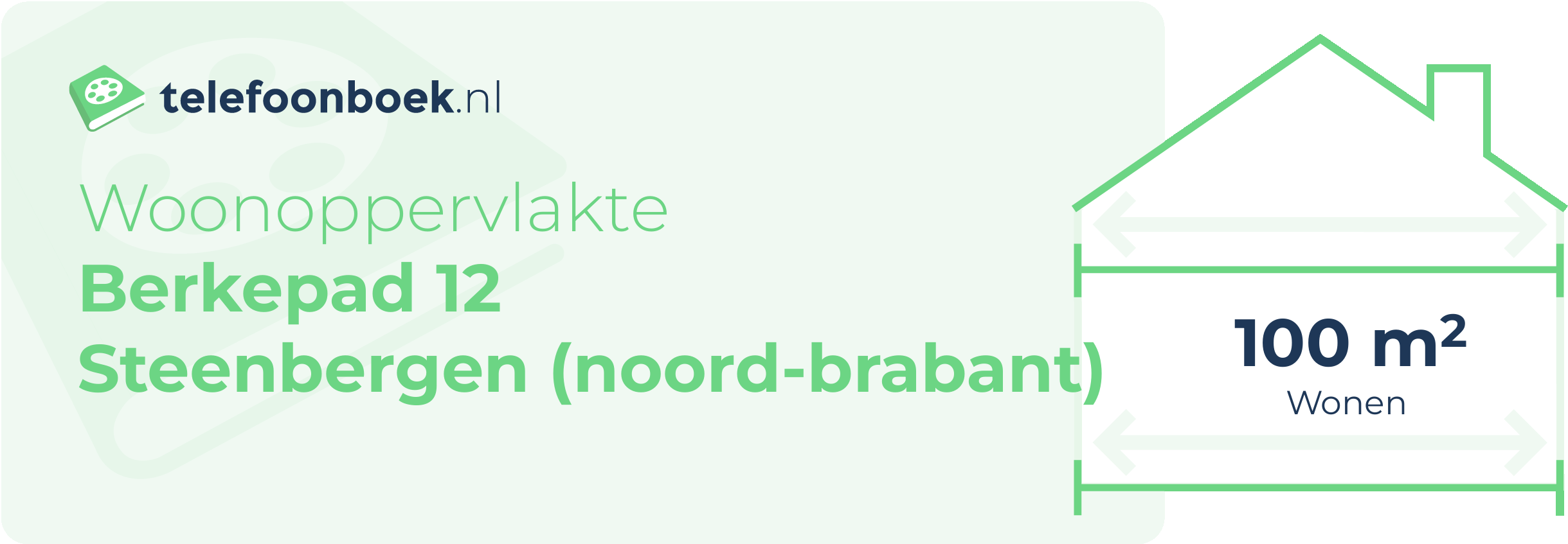 Woonoppervlakte Berkepad 12 Steenbergen (Noord-Brabant)