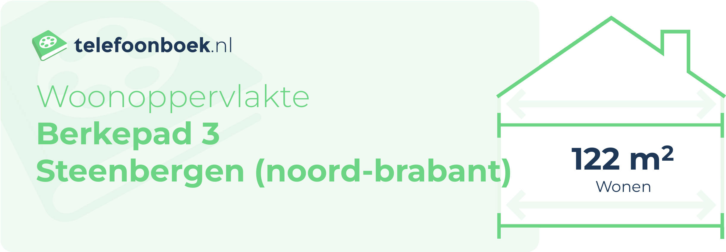 Woonoppervlakte Berkepad 3 Steenbergen (Noord-Brabant)