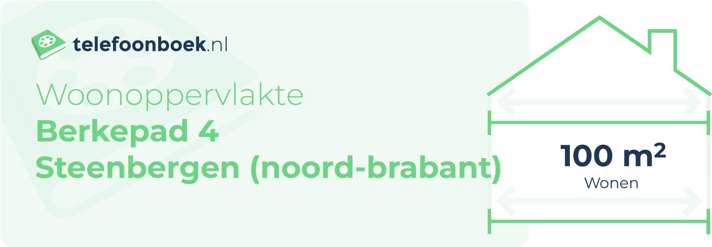 Woonoppervlakte Berkepad 4 Steenbergen (Noord-Brabant)