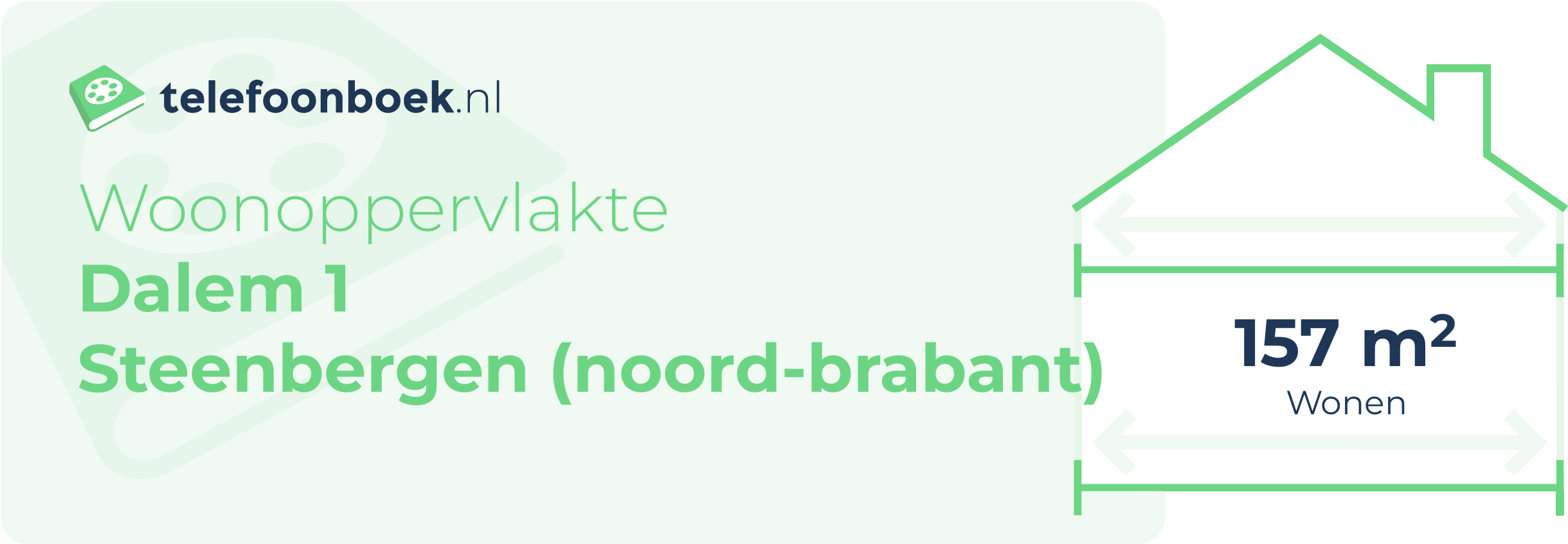 Woonoppervlakte Dalem 1 Steenbergen (Noord-Brabant)