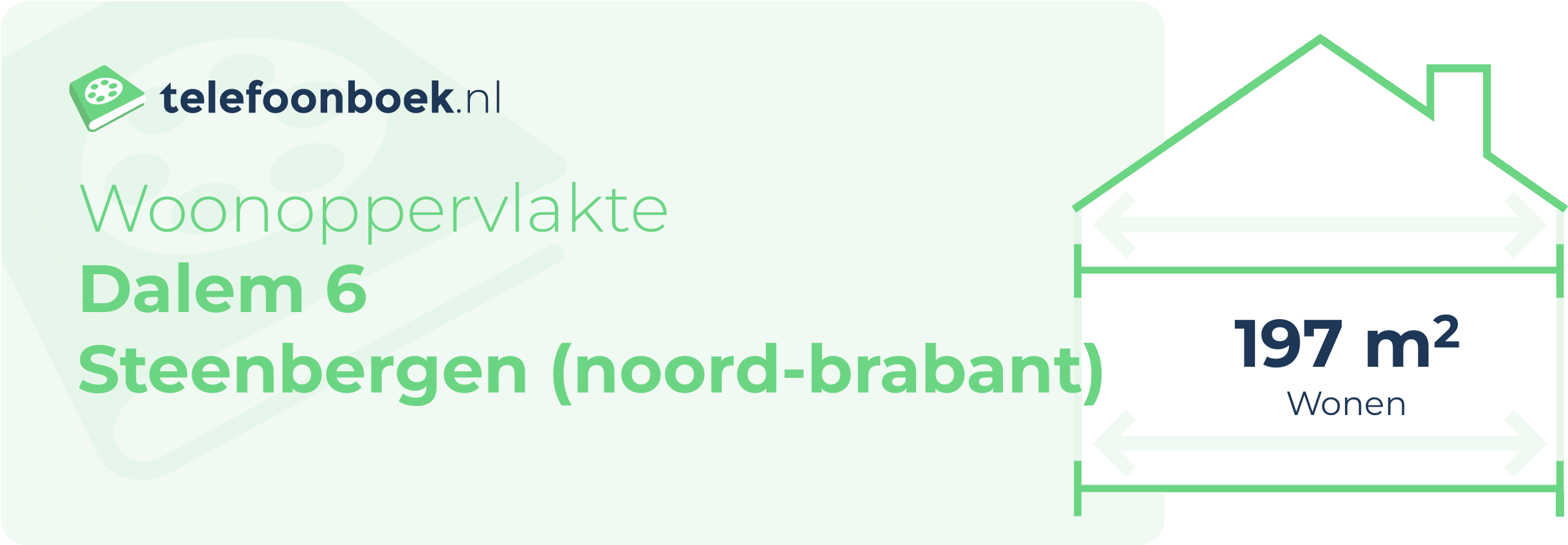 Woonoppervlakte Dalem 6 Steenbergen (Noord-Brabant)