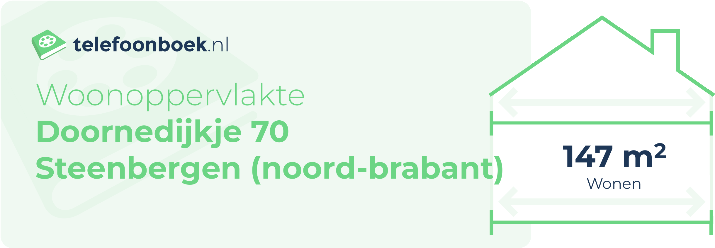 Woonoppervlakte Doornedijkje 70 Steenbergen (Noord-Brabant)