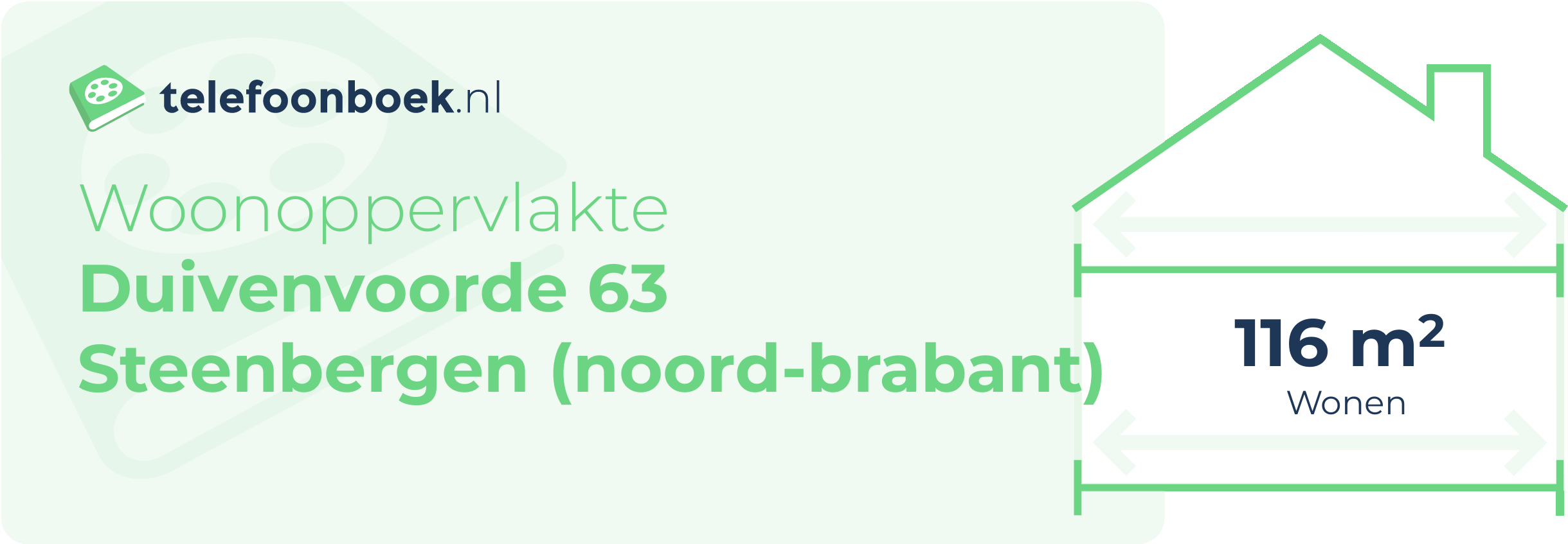 Woonoppervlakte Duivenvoorde 63 Steenbergen (Noord-Brabant)