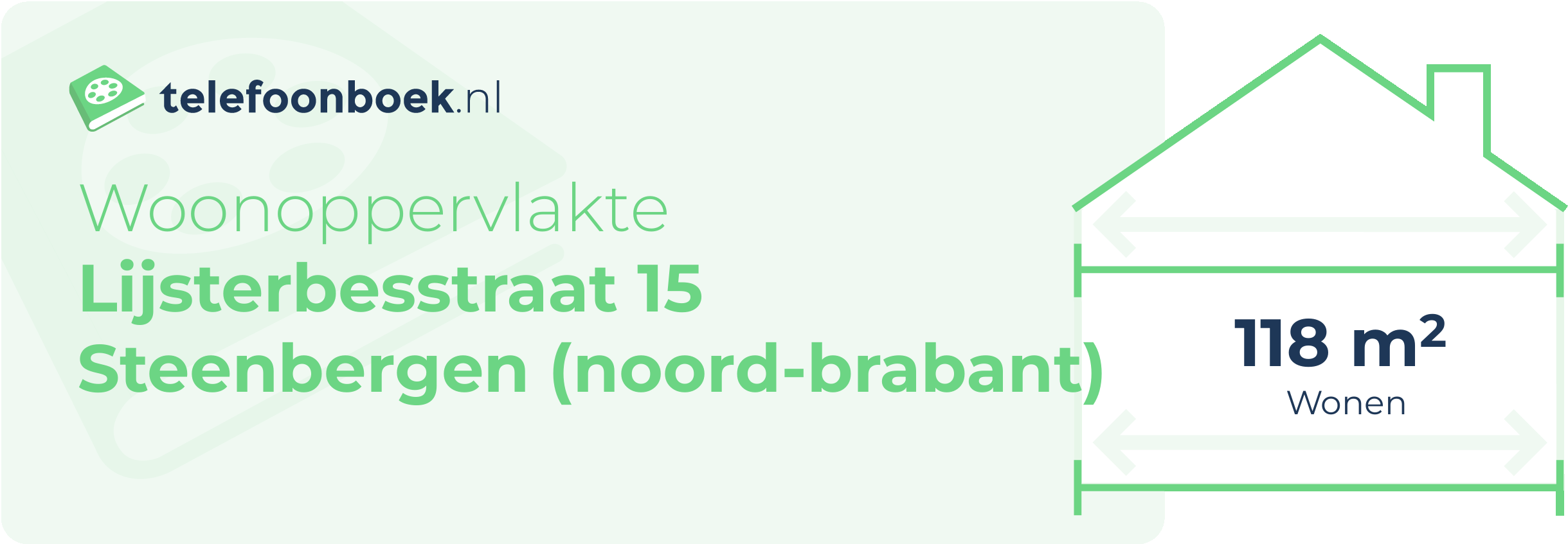 Woonoppervlakte Lijsterbesstraat 15 Steenbergen (Noord-Brabant)