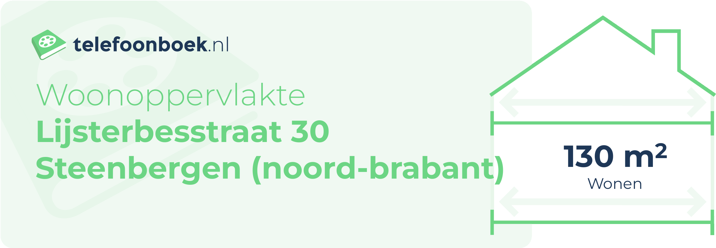 Woonoppervlakte Lijsterbesstraat 30 Steenbergen (Noord-Brabant)