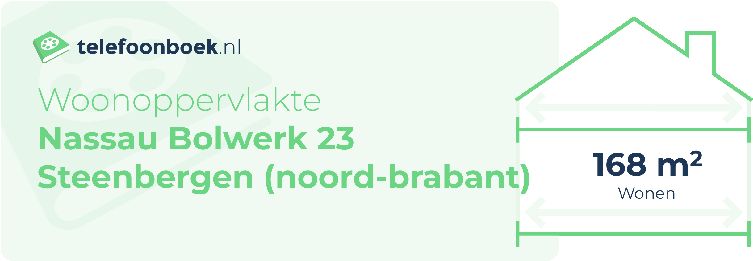 Woonoppervlakte Nassau Bolwerk 23 Steenbergen (Noord-Brabant)