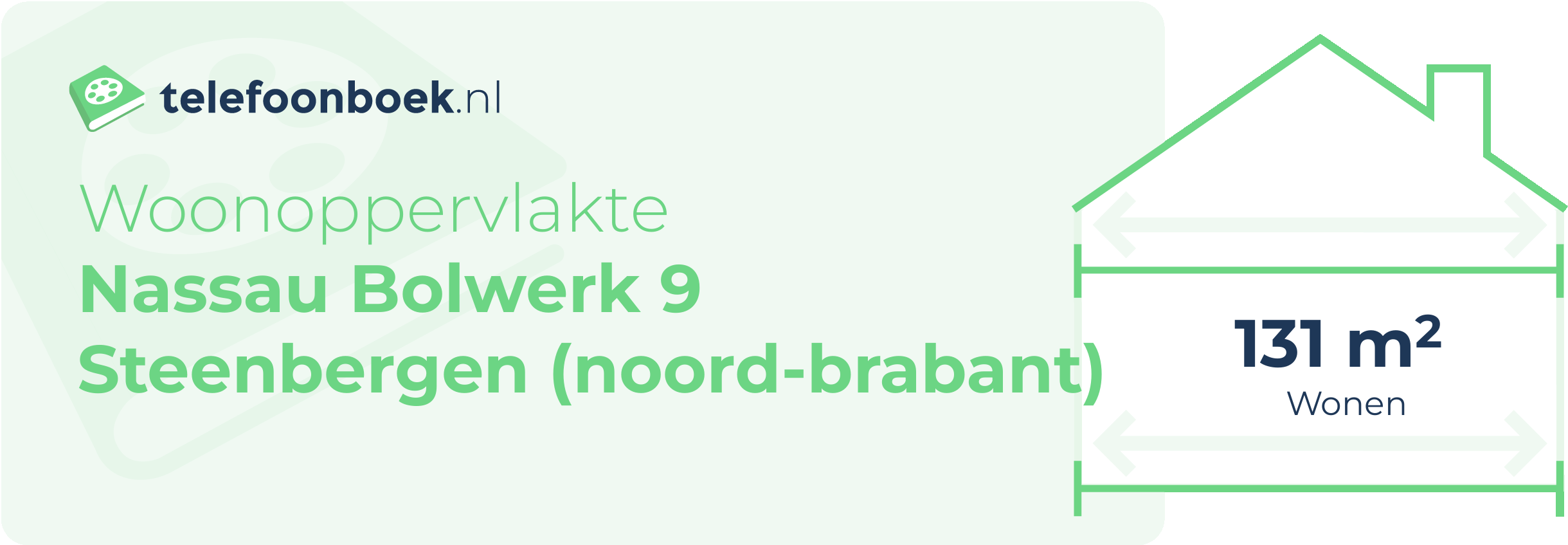 Woonoppervlakte Nassau Bolwerk 9 Steenbergen (Noord-Brabant)