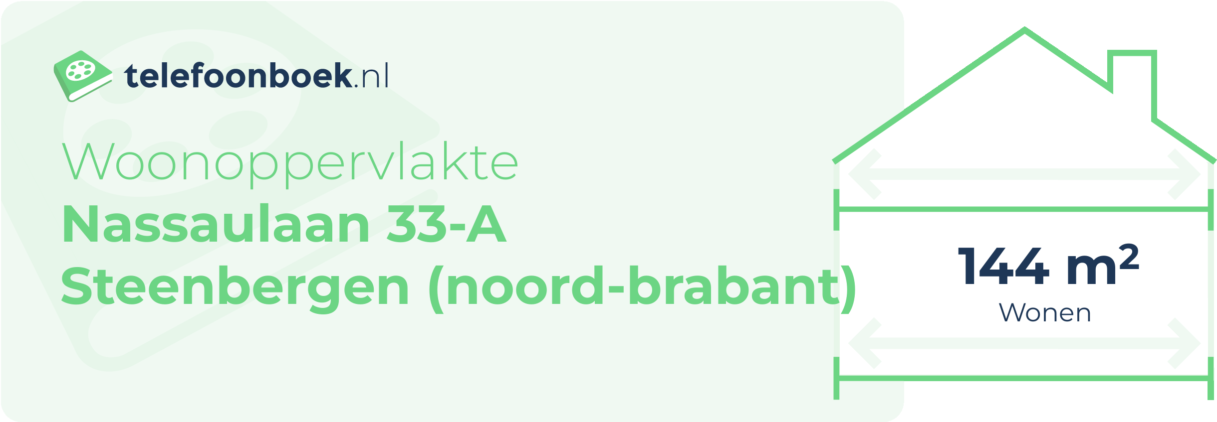 Woonoppervlakte Nassaulaan 33-A Steenbergen (Noord-Brabant)