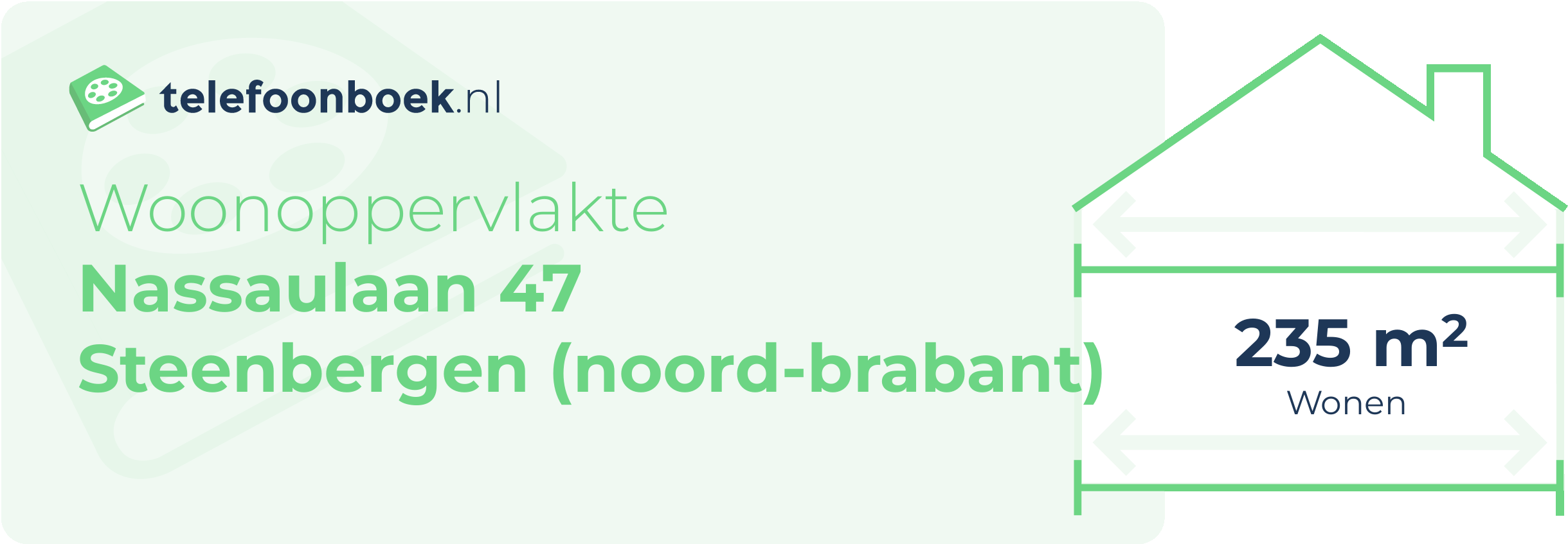 Woonoppervlakte Nassaulaan 47 Steenbergen (Noord-Brabant)