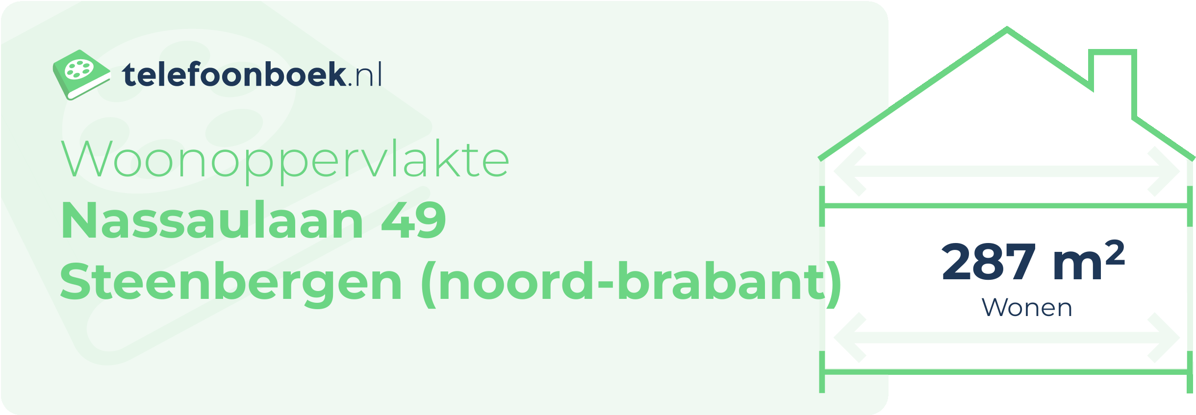 Woonoppervlakte Nassaulaan 49 Steenbergen (Noord-Brabant)