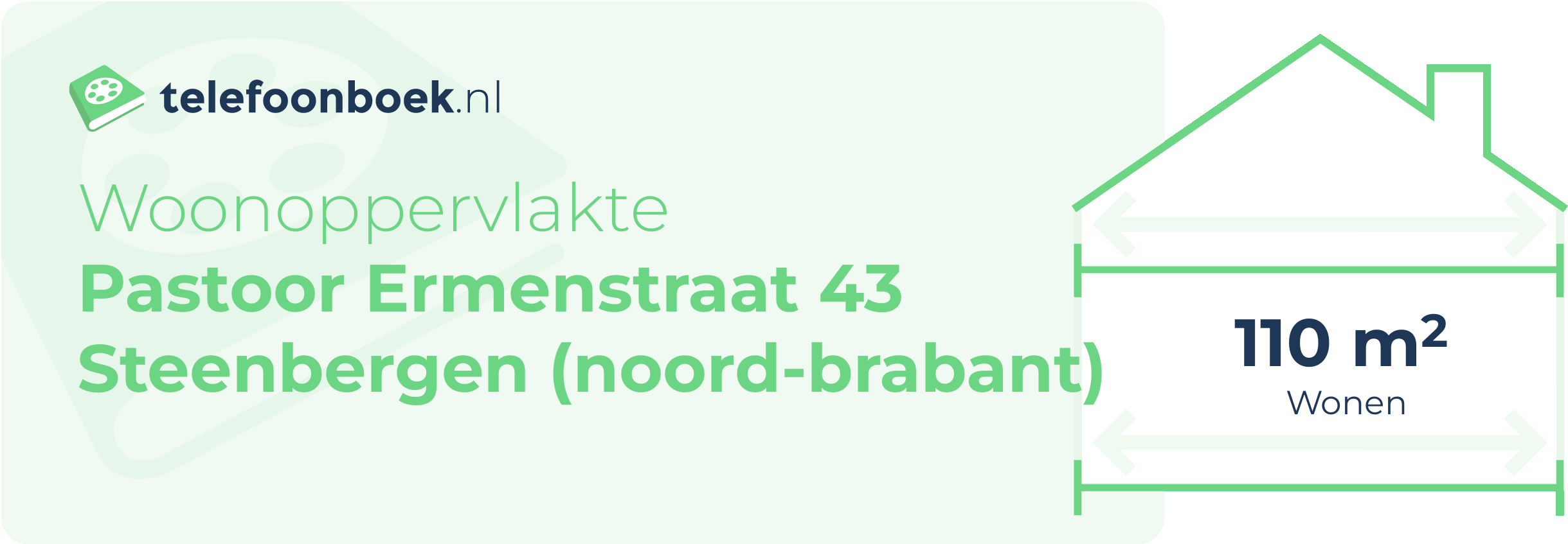 Woonoppervlakte Pastoor Ermenstraat 43 Steenbergen (Noord-Brabant)