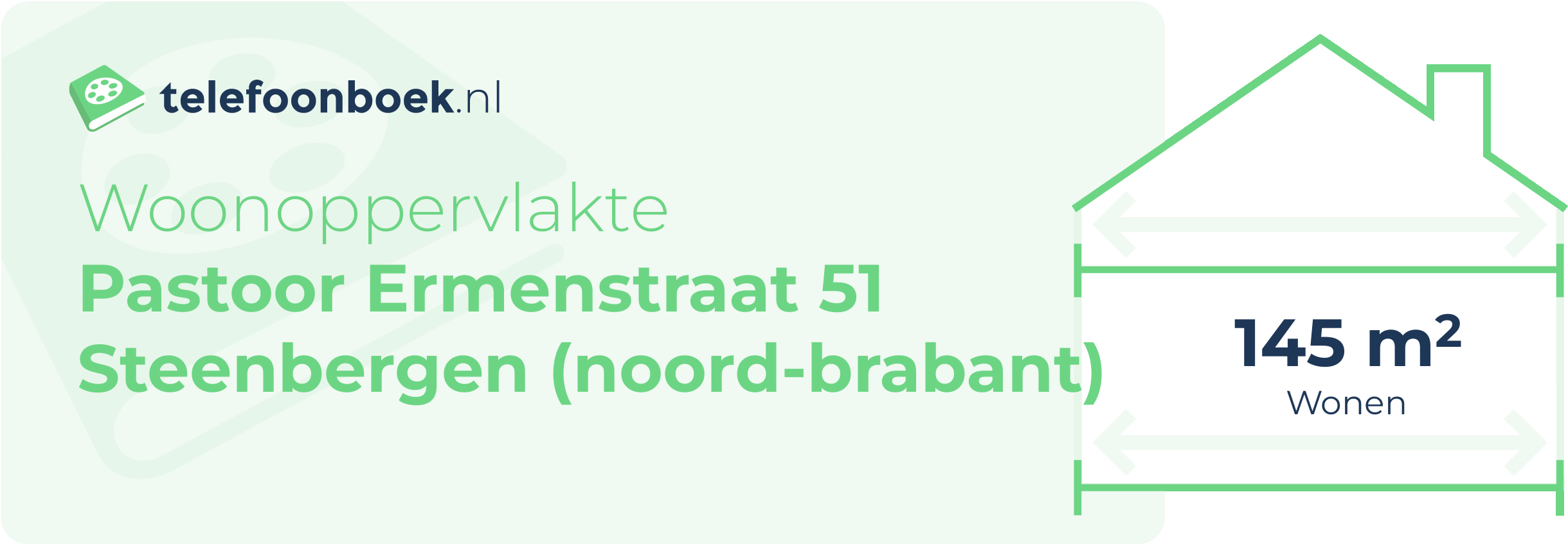 Woonoppervlakte Pastoor Ermenstraat 51 Steenbergen (Noord-Brabant)