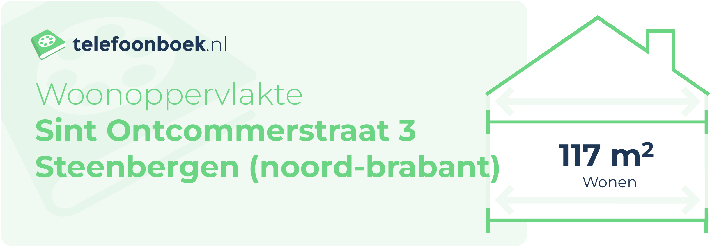 Woonoppervlakte Sint Ontcommerstraat 3 Steenbergen (Noord-Brabant)