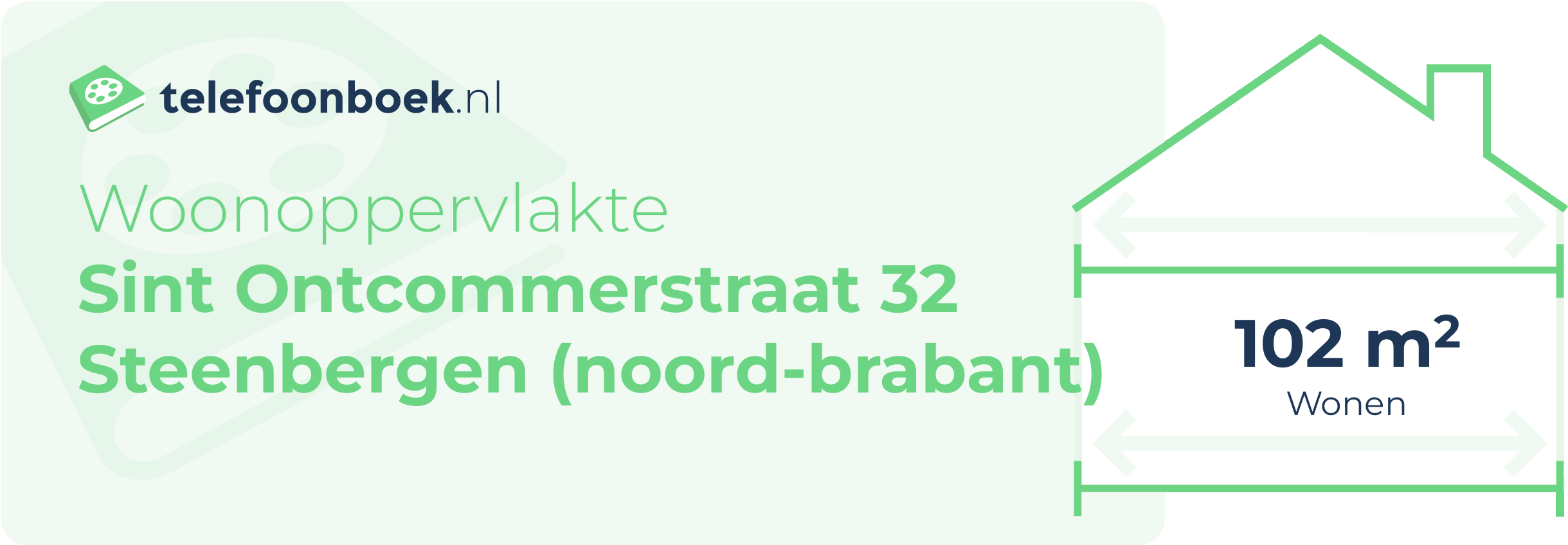 Woonoppervlakte Sint Ontcommerstraat 32 Steenbergen (Noord-Brabant)