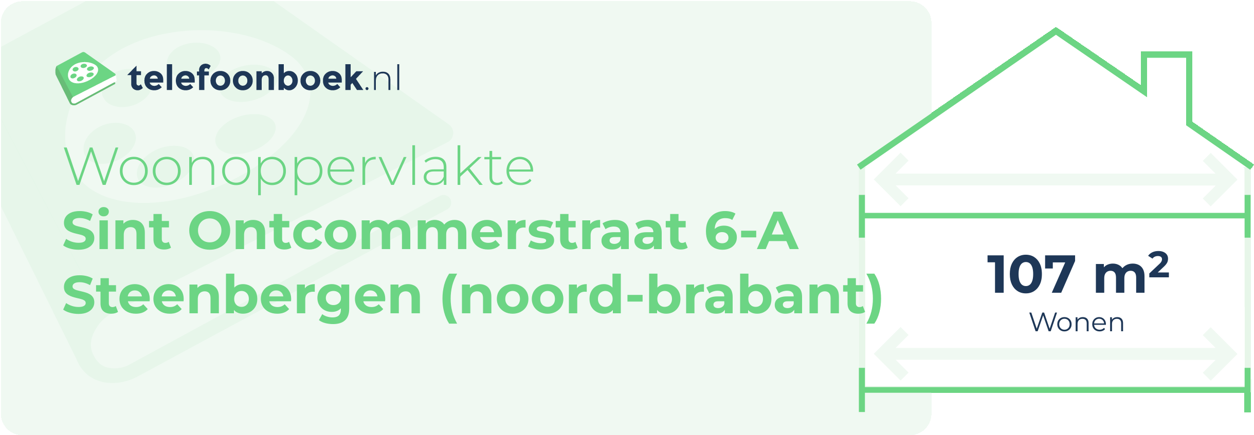 Woonoppervlakte Sint Ontcommerstraat 6-A Steenbergen (Noord-Brabant)