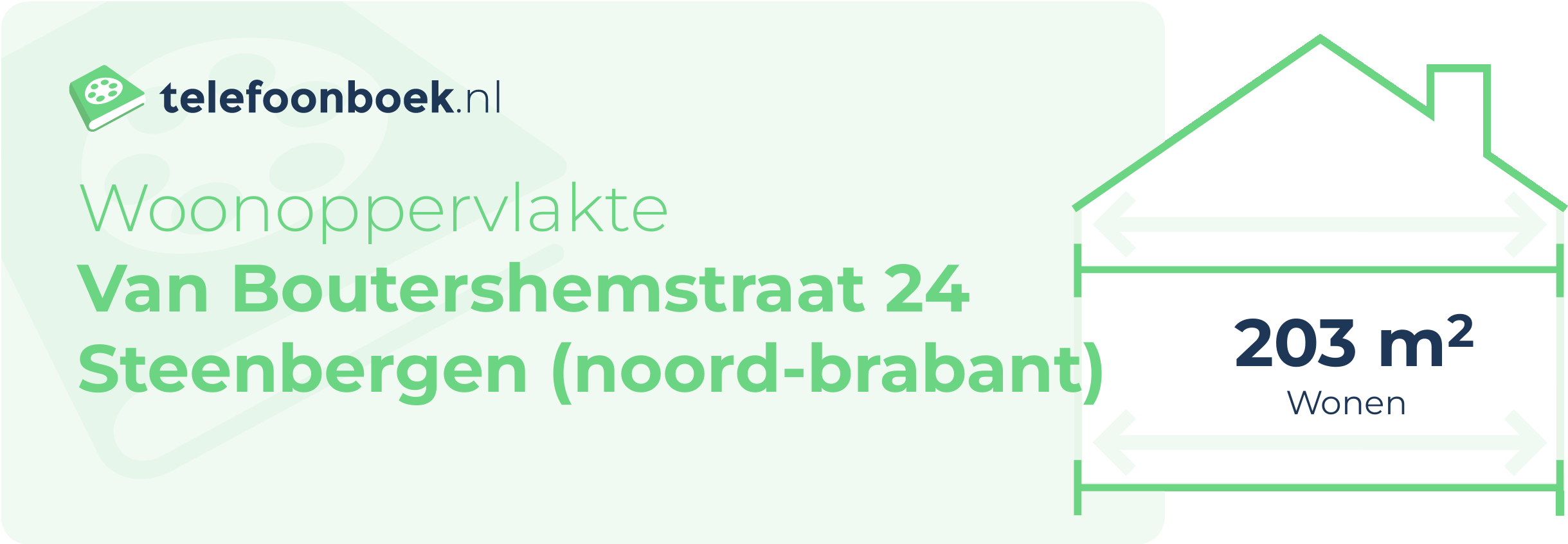 Woonoppervlakte Van Boutershemstraat 24 Steenbergen (Noord-Brabant)