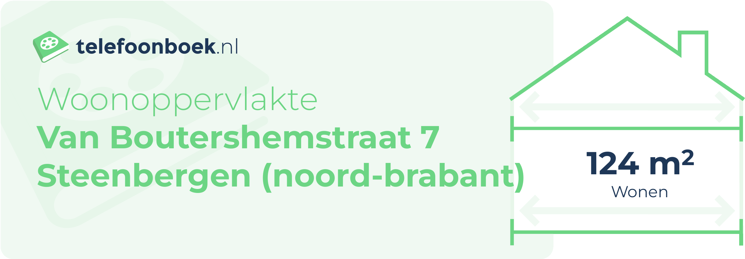 Woonoppervlakte Van Boutershemstraat 7 Steenbergen (Noord-Brabant)