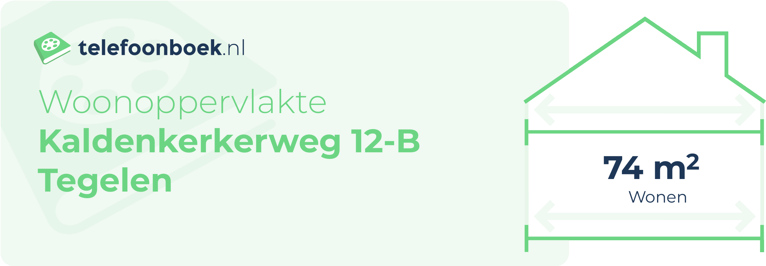 Woonoppervlakte Kaldenkerkerweg 12-B Tegelen