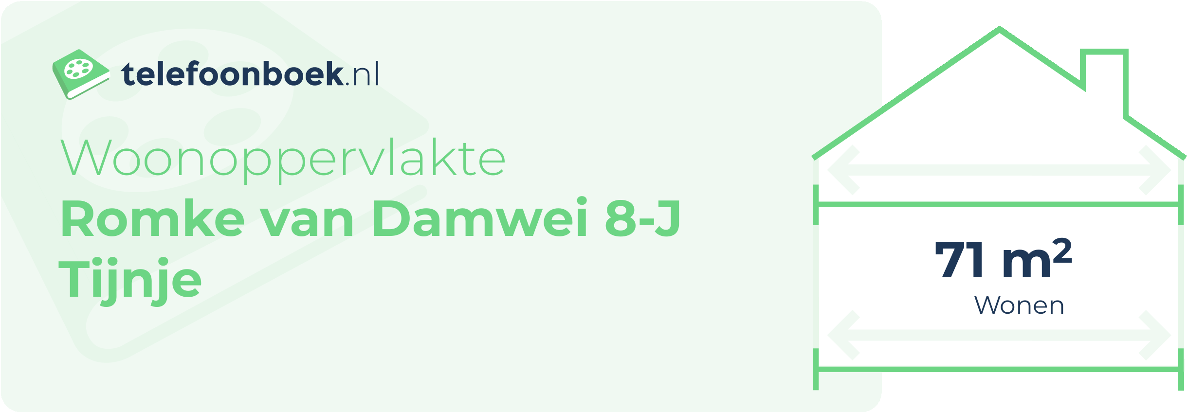 Woonoppervlakte Romke Van Damwei 8-J Tijnje