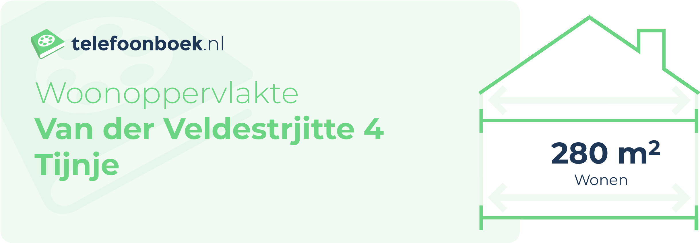 Woonoppervlakte Van Der Veldestrjitte 4 Tijnje