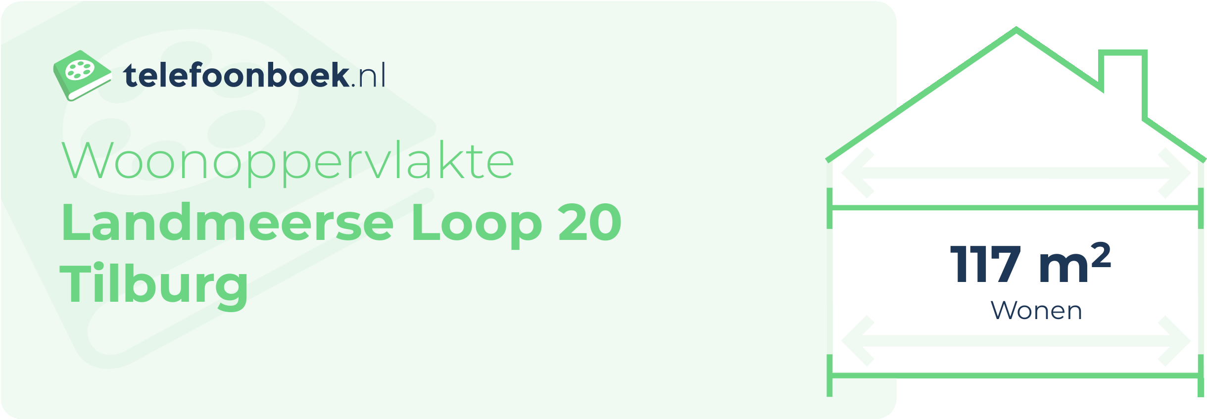 Woonoppervlakte Landmeerse Loop 20 Tilburg