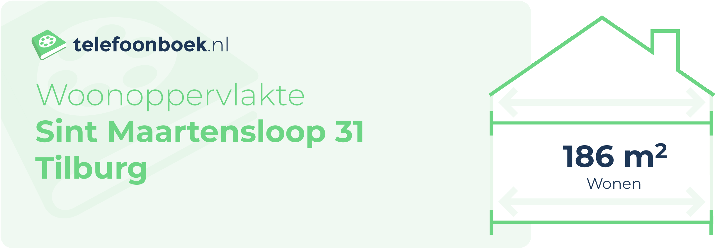 Woonoppervlakte Sint Maartensloop 31 Tilburg