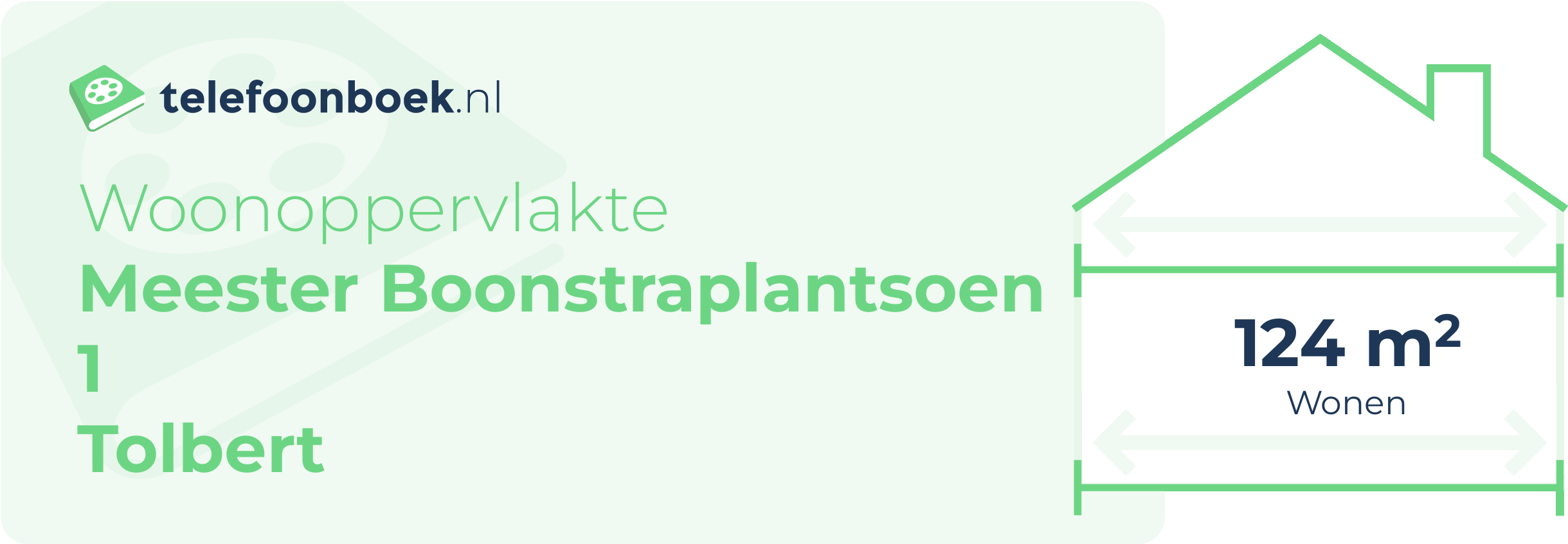 Woonoppervlakte Meester Boonstraplantsoen 1 Tolbert