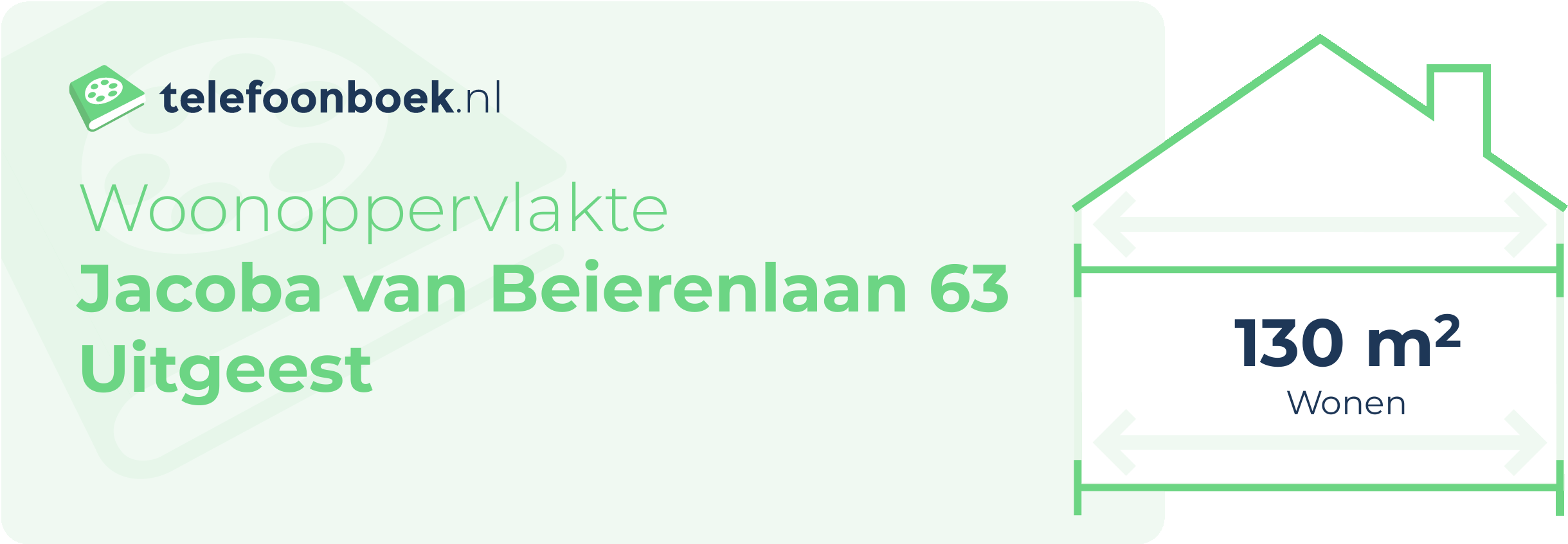 Woonoppervlakte Jacoba Van Beierenlaan 63 Uitgeest