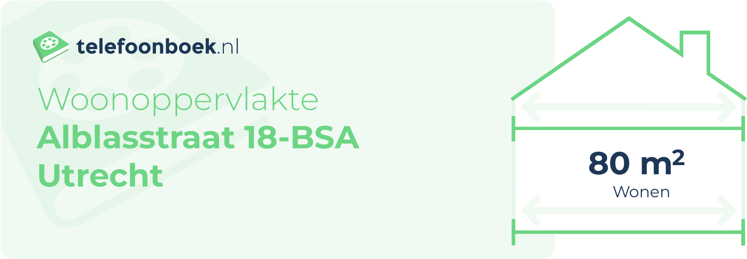 Woonoppervlakte Alblasstraat 18-BSA Utrecht